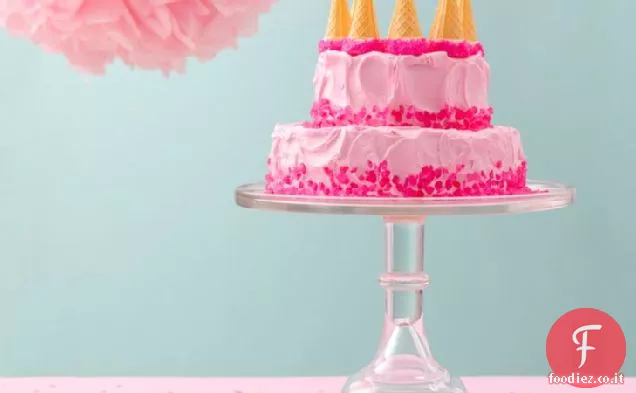 Torta Castello rosa sognante