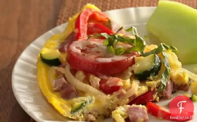 Frittata di Prosciutto, verdure e Formaggio