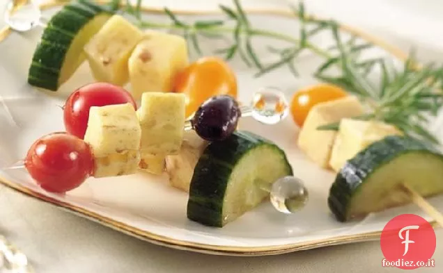 Kabobs al formaggio Havarti marinato
