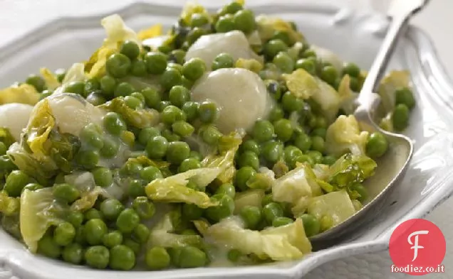 Piselli con lattuga