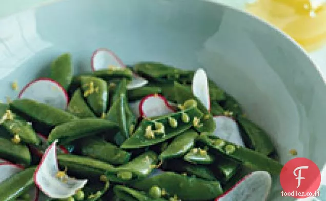 Insalata di piselli e ravanelli