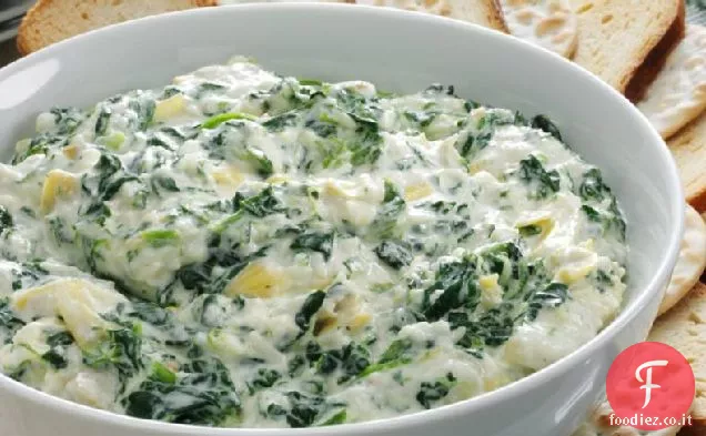 Salsa salata di carciofi e spinaci