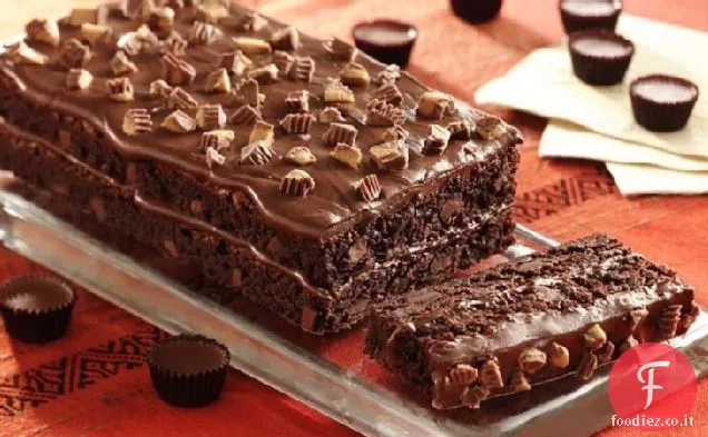 Torta Brownie ricoperta di caramelle