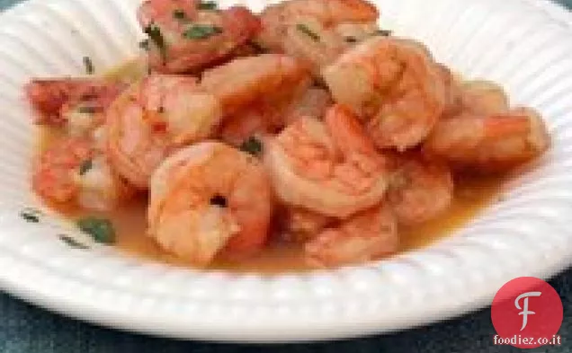 Scampi di gamberi con Birra