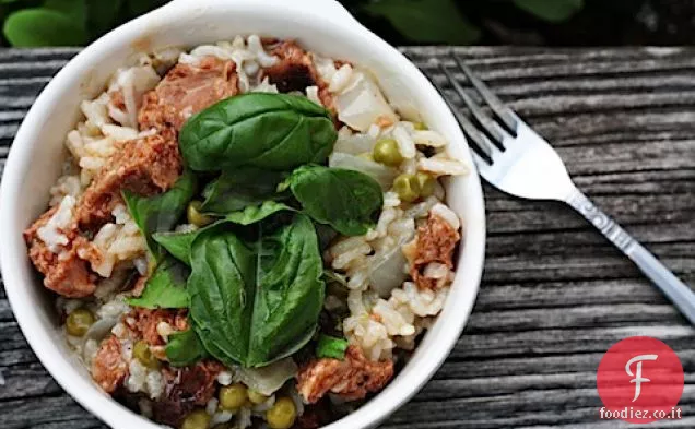 Risotto di Andouille ai piselli