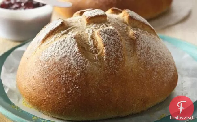 Facile No-Impastare il pane di grano