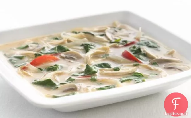 Zuppa di pollo tailandese salutare