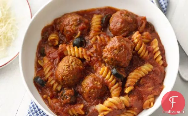 Pasta monoporzione e polpette