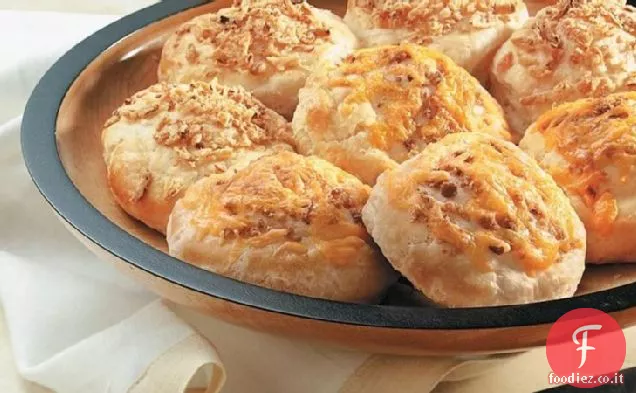 Biscotti al cheddar e pancetta