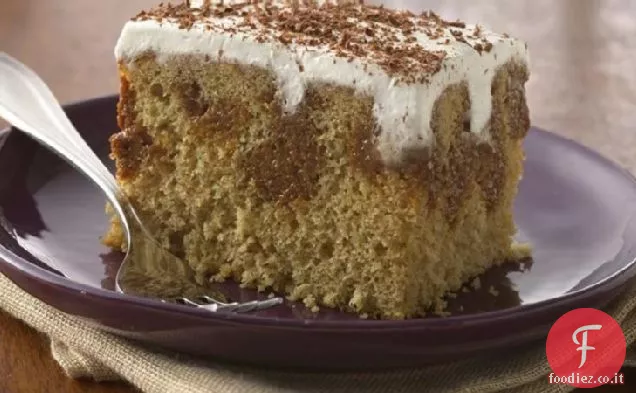 Torta al latte al caramello