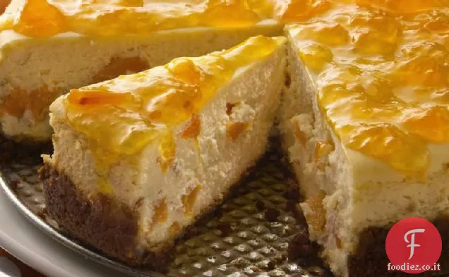 Cheesecake allo zenzero e pesca