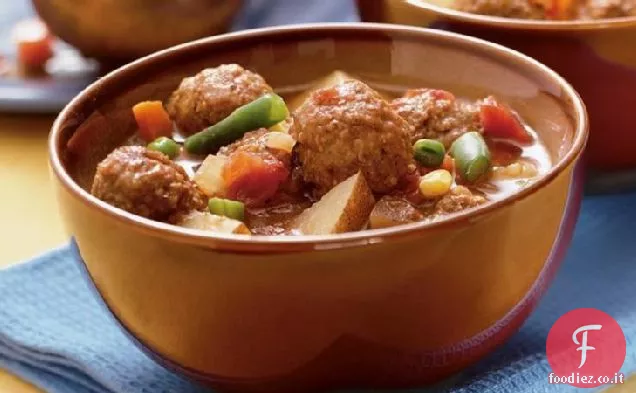 Zuppa di polpette di pietra a cottura lenta