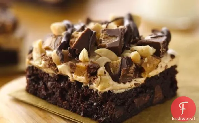 Burro di arachidi Brownies Rocky Road