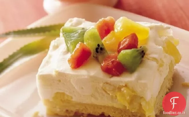 Dessert tropicale leggero e cremoso