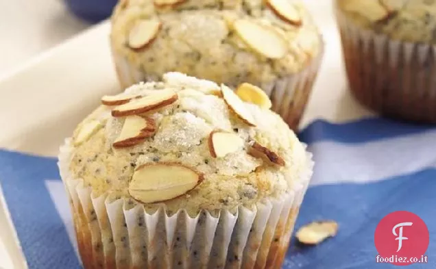 Muffin di semi di mandorle e papavero