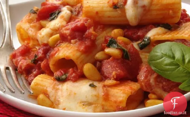 Pasta al Pomodoro e Basilico con Mozzarella fresca