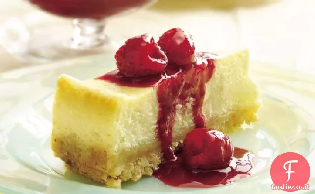 Cheesecake allo zabaione al lampone