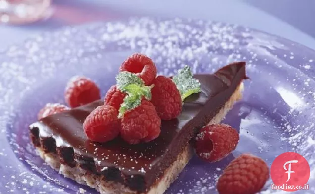 Crostata al tartufo al lampone