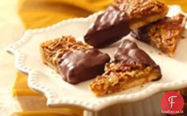 Barrette di torta di noci pecan