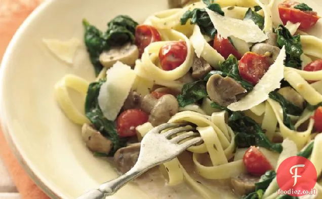 Fettuccine di funghi e Spinaci