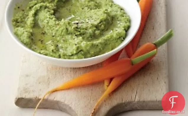 Salsa di piselli alla menta