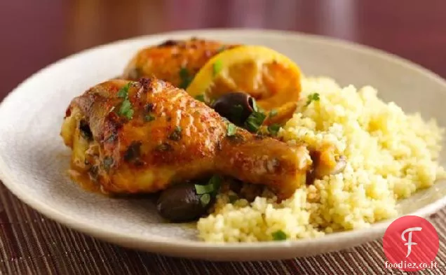 Pollo marocchino con olive
