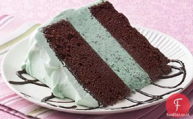 Torta gelato al cioccolato alla menta