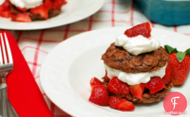 Farina d'avena Brownie Fragole Shortcakes