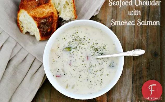 Zuppa di salmone affumicato