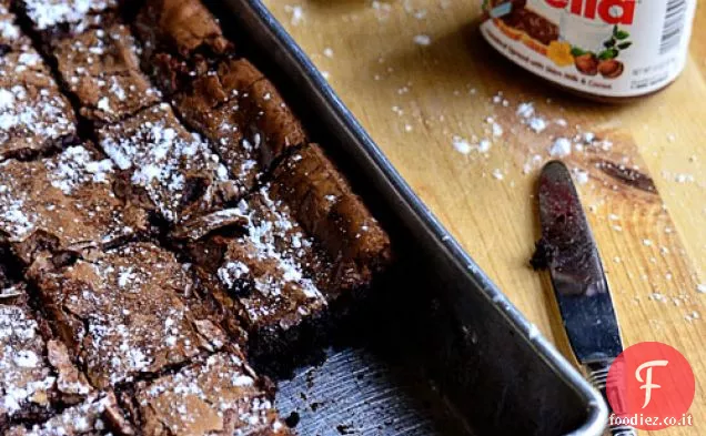 Torta al burro appiccicosa alla nutella