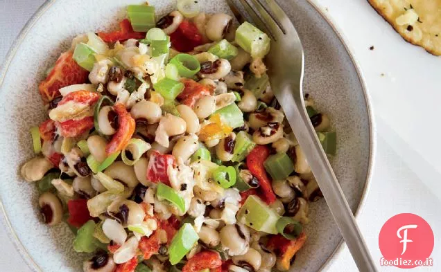 Insalata di piselli dagli occhi neri