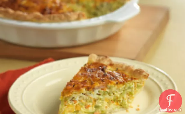 Broccoli Slaw e aglio Quiche