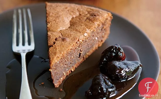 Torta al cioccolato con Calvados-Fichi in camicia