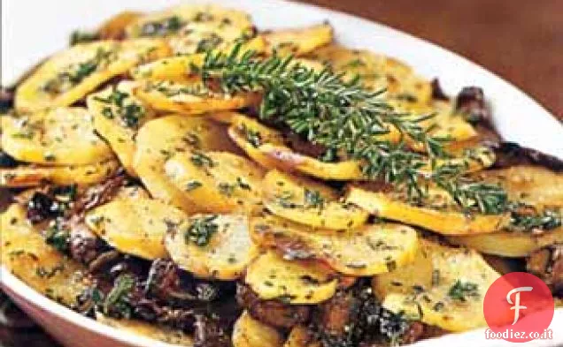 Gratin di Patate e Funghi Portobello