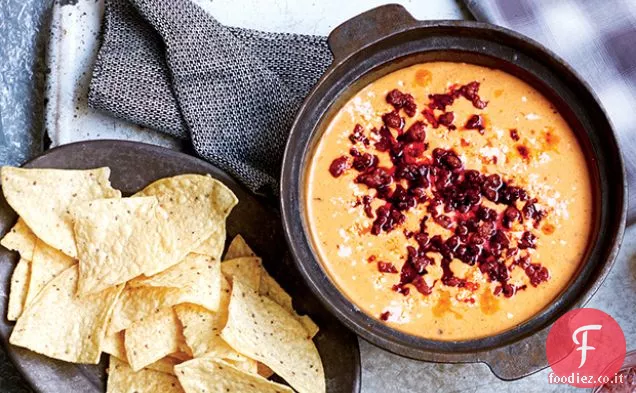 Queso cremoso con Chorizo