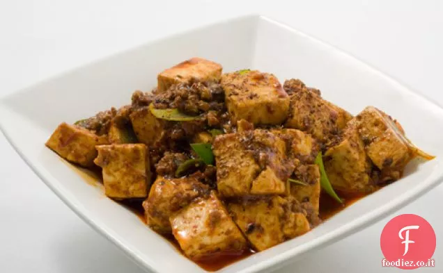 Ma-Po Tofu (cagliata di fagioli piccanti con carne di manzo)