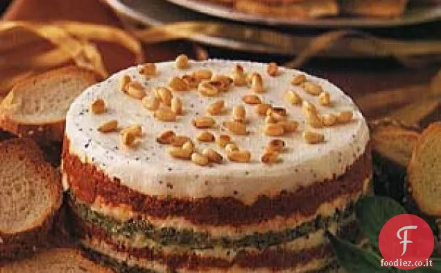 Torta di Pomodoro e Pesto essiccati al sole