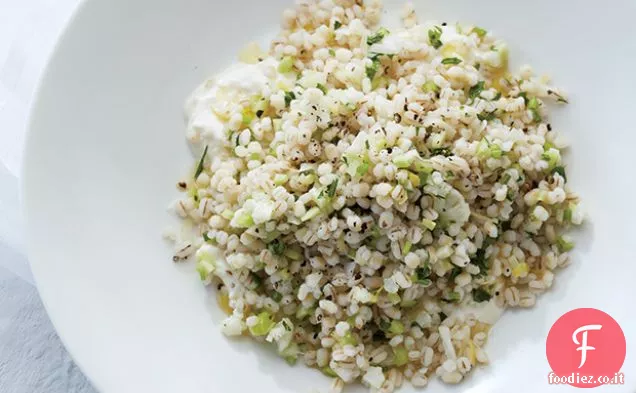 Orzo, Cavolfiore ed Erbe con Burrata