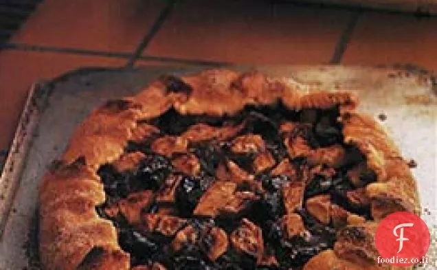 Crostata di mele e prugne