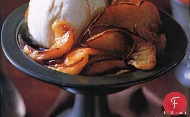 Mele alla griglia con salsa di acero Calvados