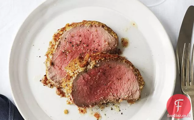 Filetto di manzo arrosto con crosta di Cesare