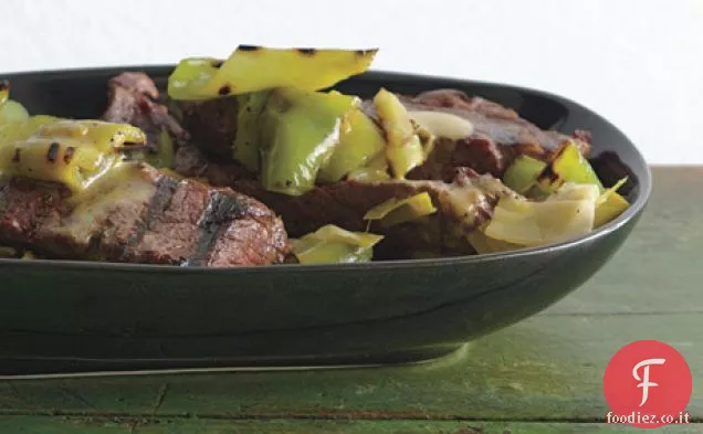 Bistecca alla griglia e peperoni Vinaigrette