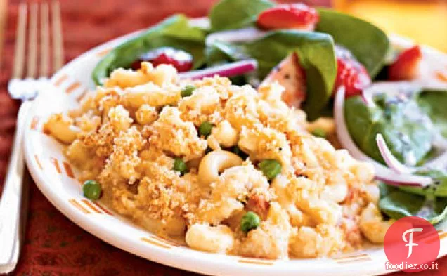 Prosciutto e formaggio Maccheroni Cuocere con piselli