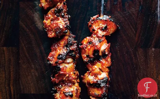 Spiedini di pollo Sambal