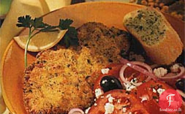 Petti di pollo in crosta di farina di mais