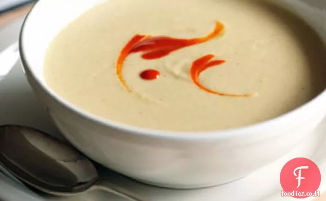 Zuppa di fagioli bianchi con pasta di Cile