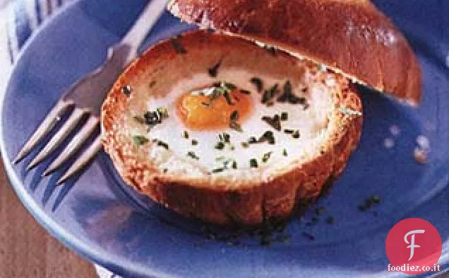 Uova al forno in Brioches