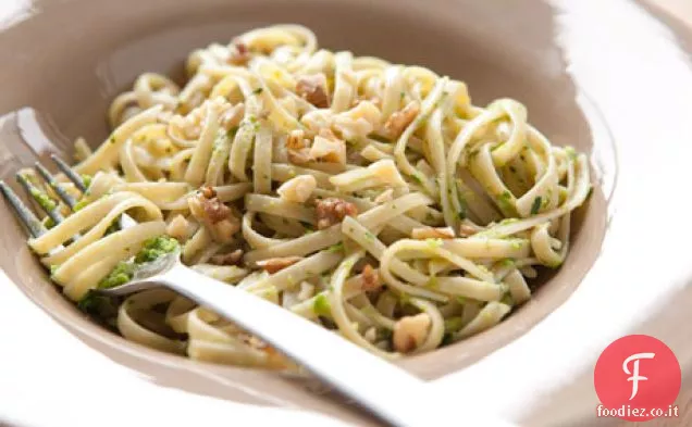 Linguine Integrali al Pesto di Piselli