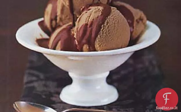 Gelato di castagne con Salsa Grand Marnier al Cioccolato