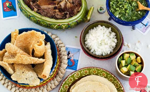 Tacos di Carnitas Arrostiti con arancia, latte e pepe